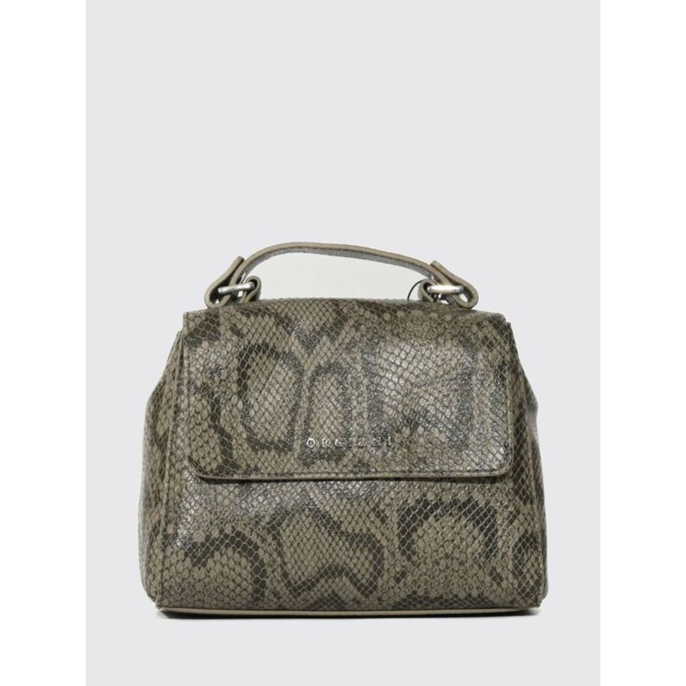 Orciani Women Orciani Sveva Mini Handbag In Python-Print Calfskin